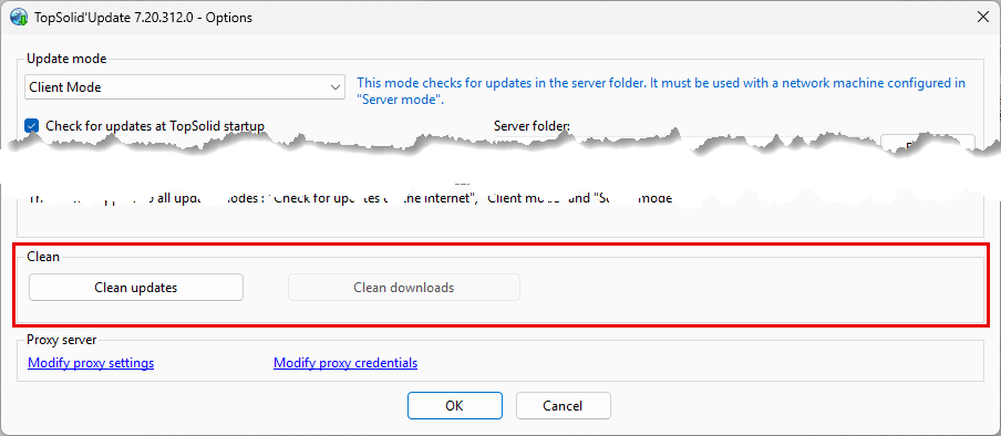 Imagem — Limpeza de updates e downloads