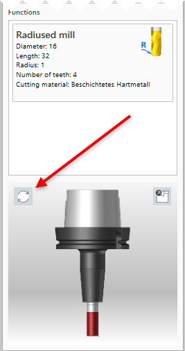 Refresh complete tool view